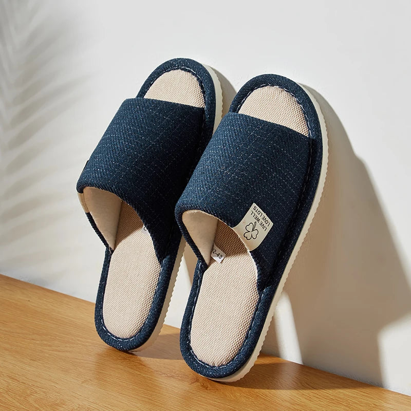 Home Linen Slippers For Men Comfortable