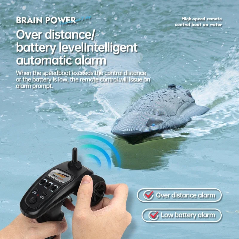 Remote Control Boat High Speed Waterproof Rechargeable 25Km/h