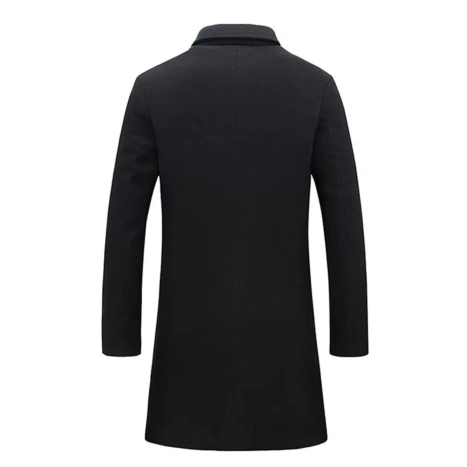 Woolen Mid Length Trench Coat Fashion Jacket