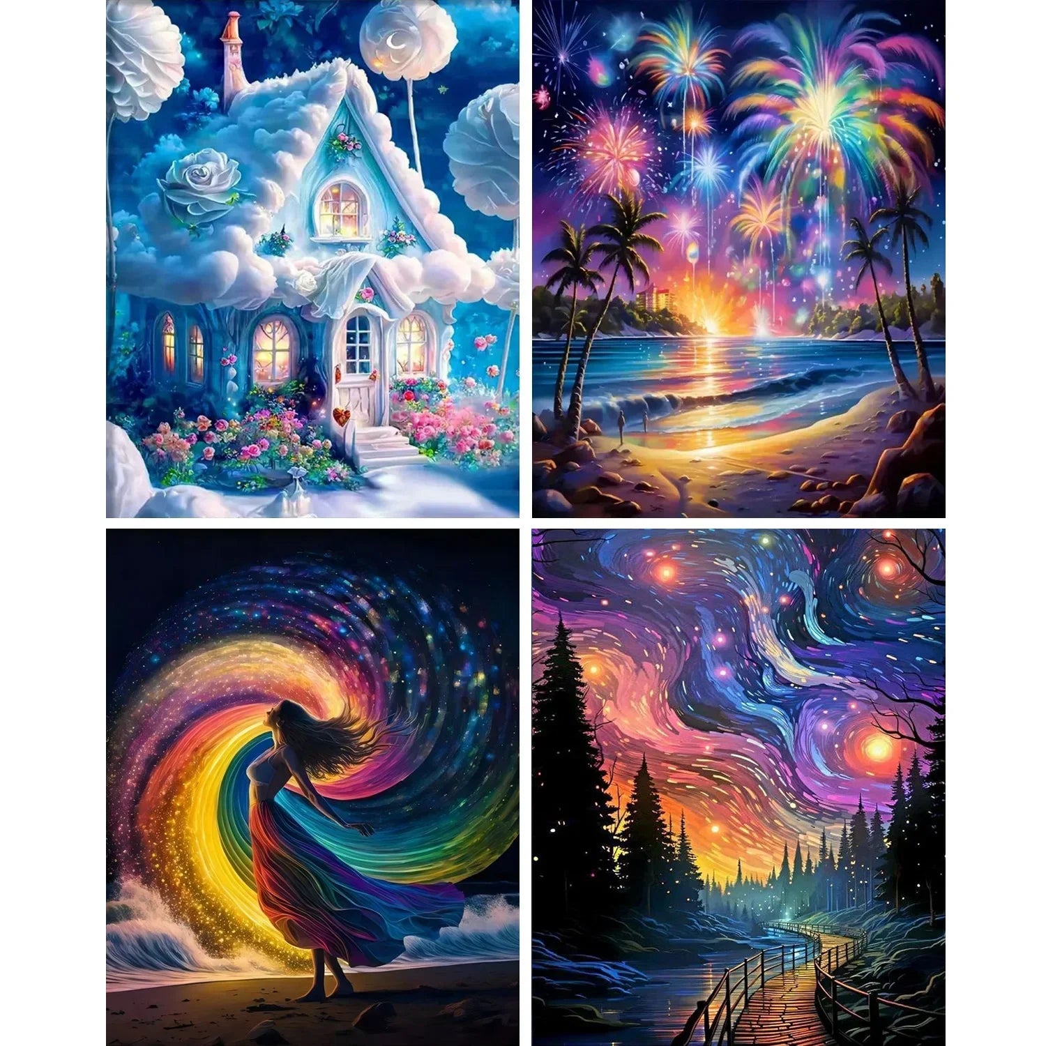 Painting Kit for Adults Frameless 1 Piece