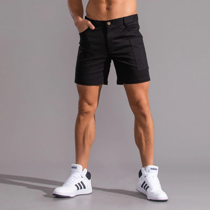 Men Breathable Cotton Running Shorts Quick Dry