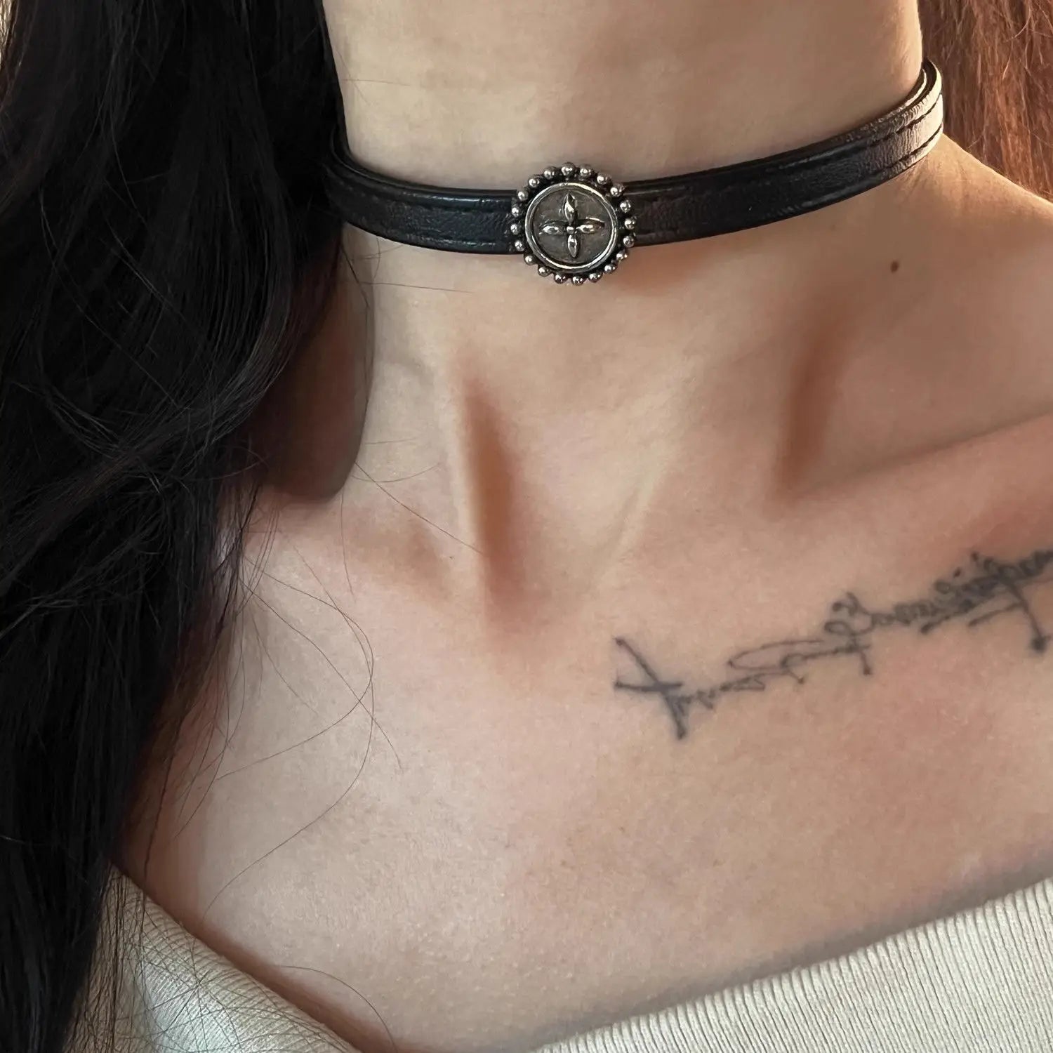 Vintage Leather Necklace for Women