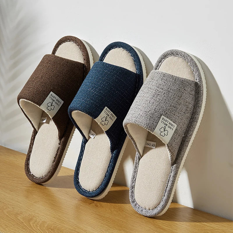 Home Linen Slippers For Men Comfortable