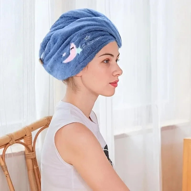 Soft Bathroom Head Towel - Dry Hair Towel