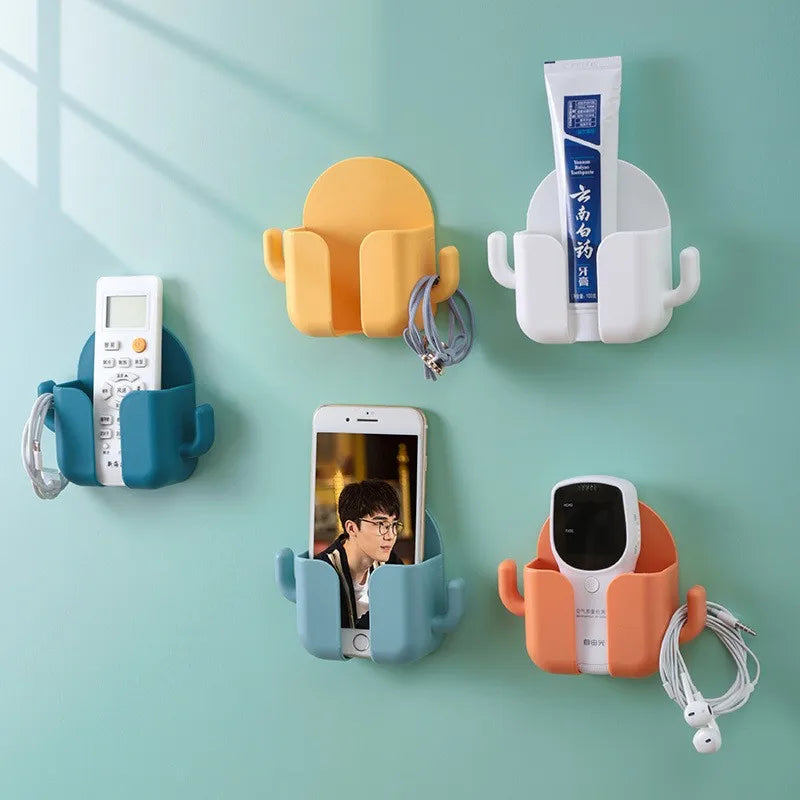 Phone Holder Wall - Remote Control Organizer Storage Box - 1 piece