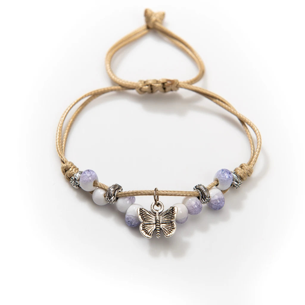 Handmade Butterfly Ice Adjustable Bracelet