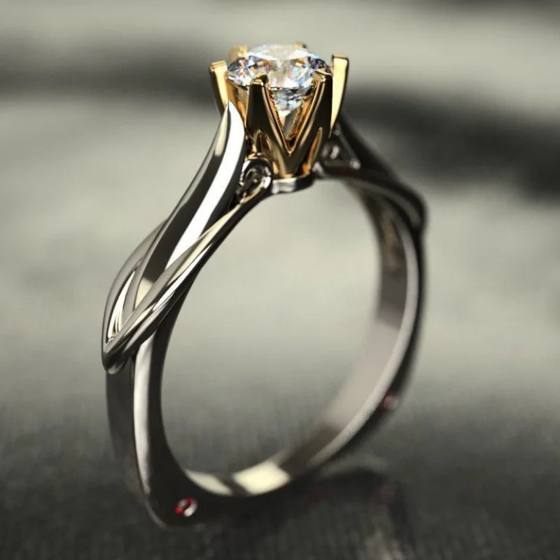 Ring for Women with Moissanit Stone