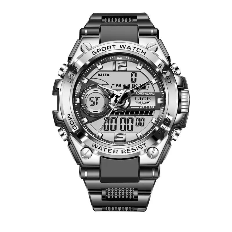 Military Watch Digital 50m Waterproof LED