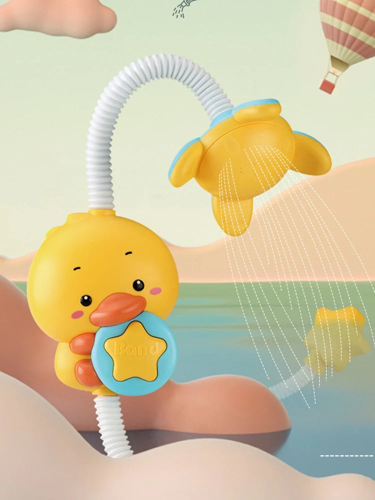 Baby Shower Toy with Water Spray - Duckling Flower Model