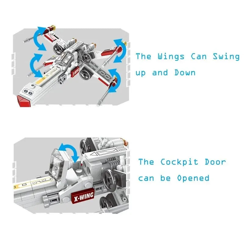 X Wing Fighter Building Blocks Model 134 Pieces