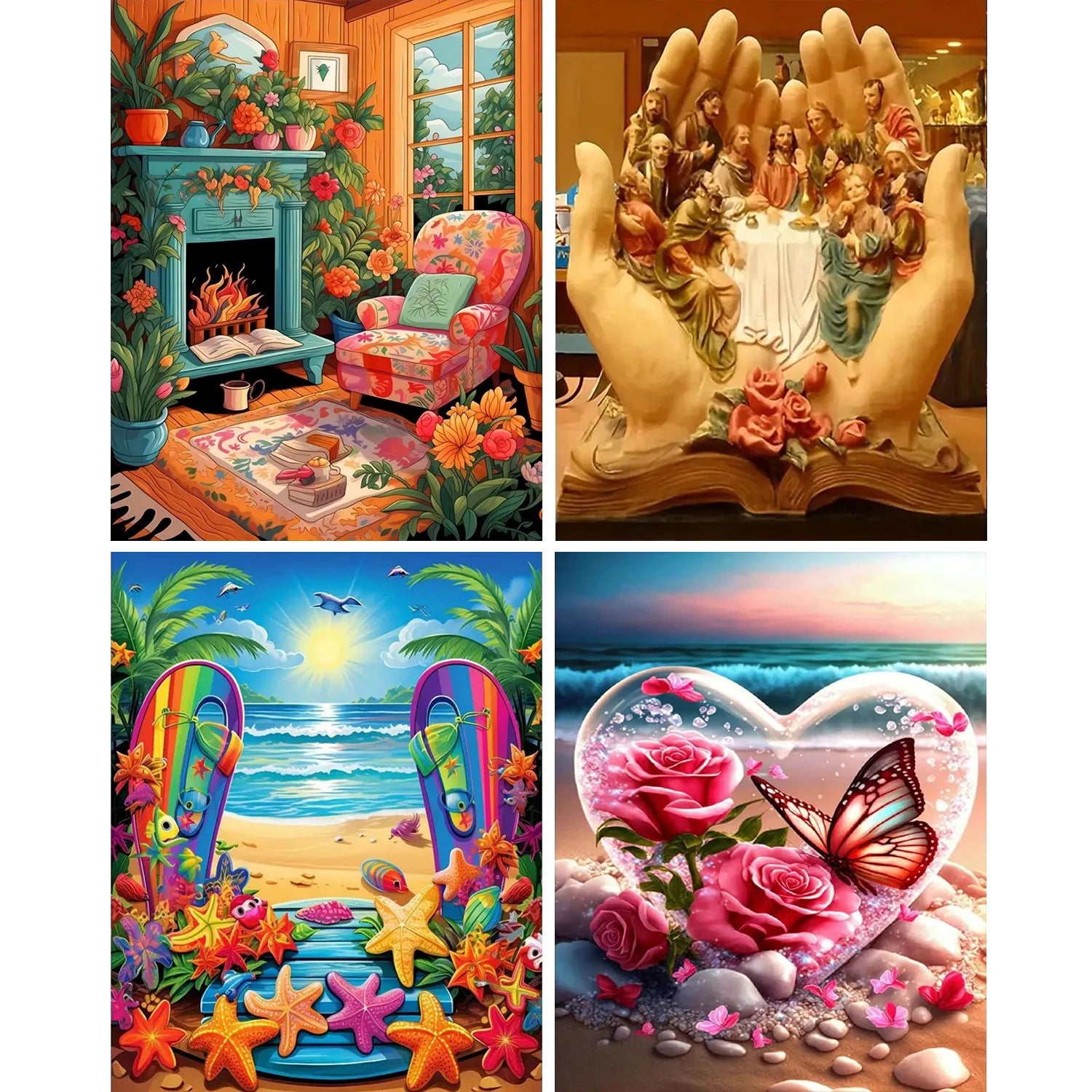 Painting Kit for Adults Frameless 1 Piece
