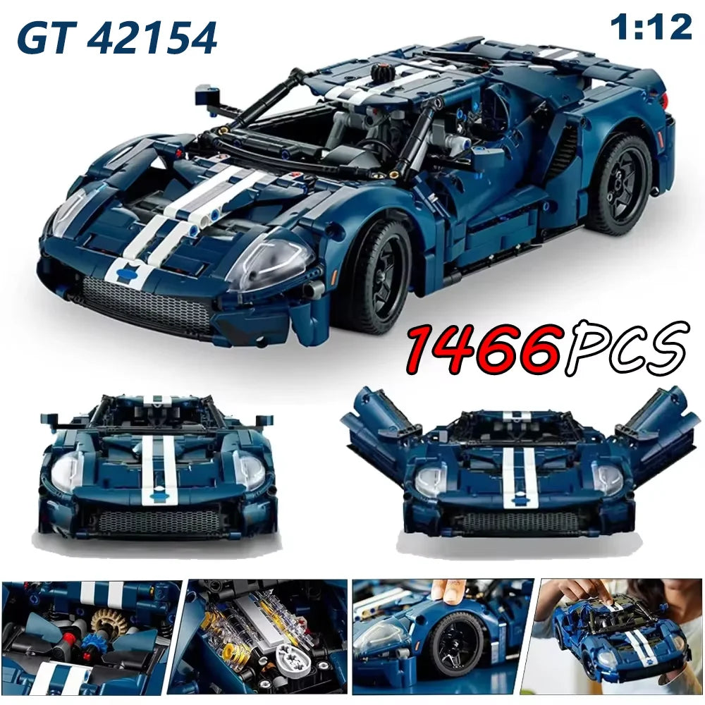 New Technical GT Speed Sport Car Building Blocks Racing 1466 Pieces