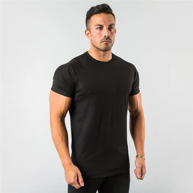 Plain Fitness Men's T-Shirt Short Sleeve